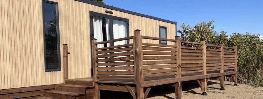 Mobil-home Cistébois Beaulieu avec terrasse bois